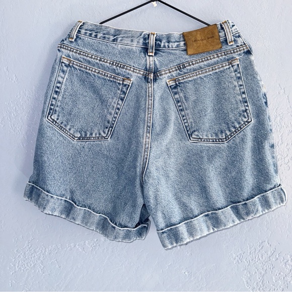 Calvin Klein Vintage 90s Cuff Jean Shorts Size 12/28” - Picture 3 of 10
